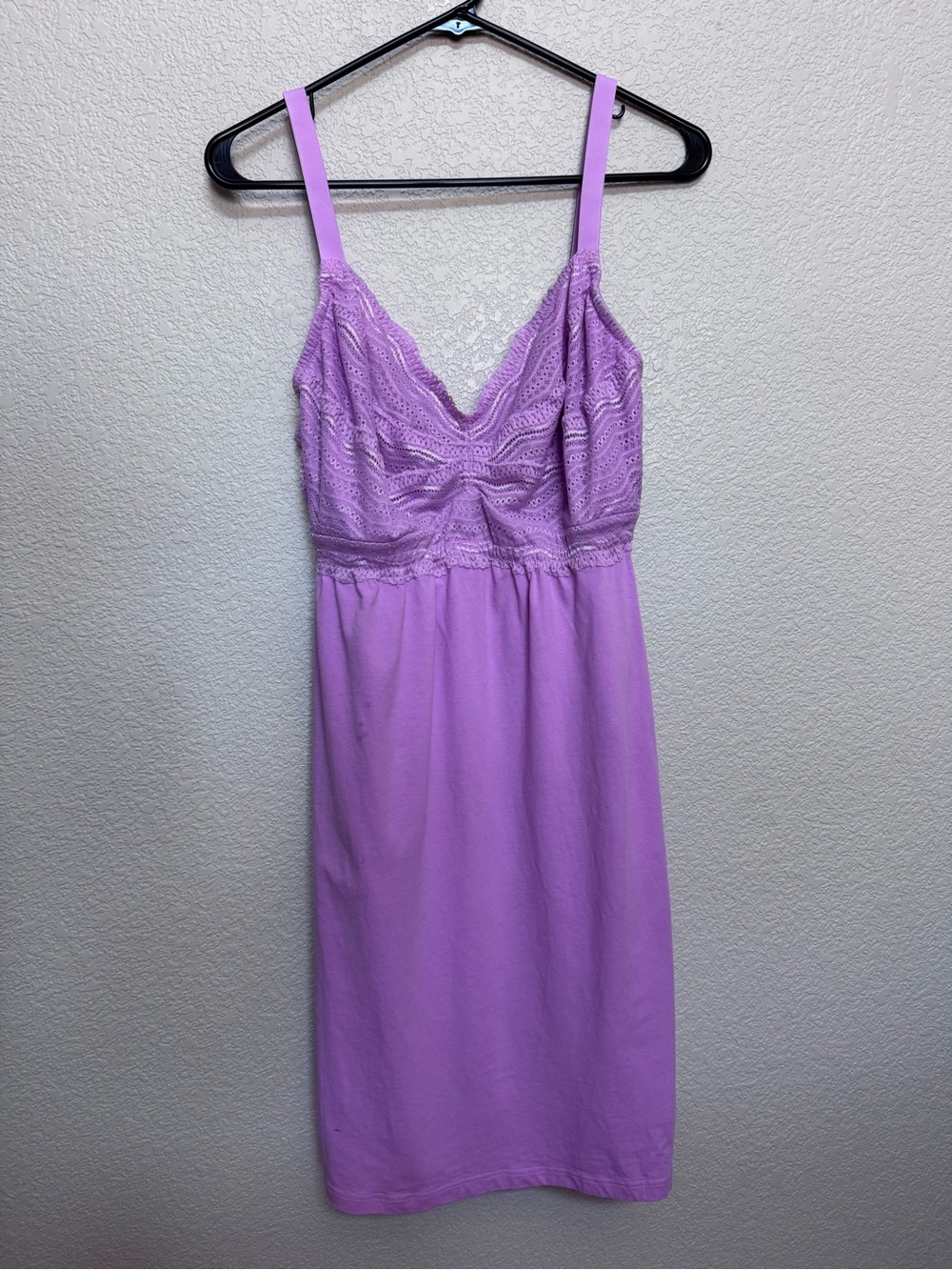 Cosabella Dolce Lace Babydoll Mini Dress Women’s L Lavendar